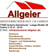 Dieses Bild zeigt das Logo des Unternehmens Walter Allgeier Zimmergeschäft